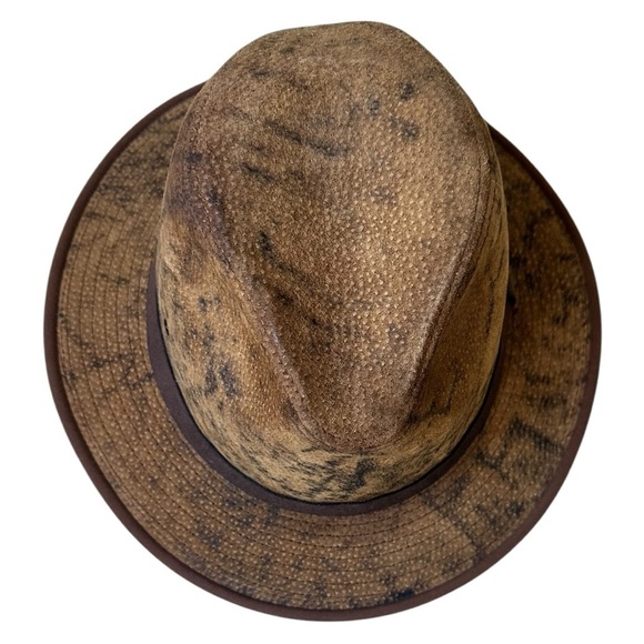 Hatquarters by Henschel brown leather outback/cowboy hat – Made in USA, Size M - Picture 4 of 8